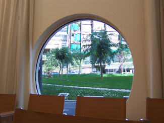 Vista desde la sala del curso